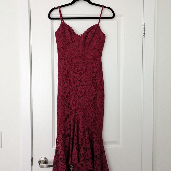 EverNew Red lace dress - Picture 3 of 7
